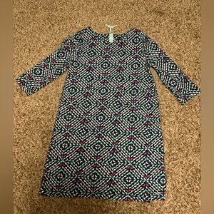 Girls Vineyard Vines Navy and Pink Patterned Top